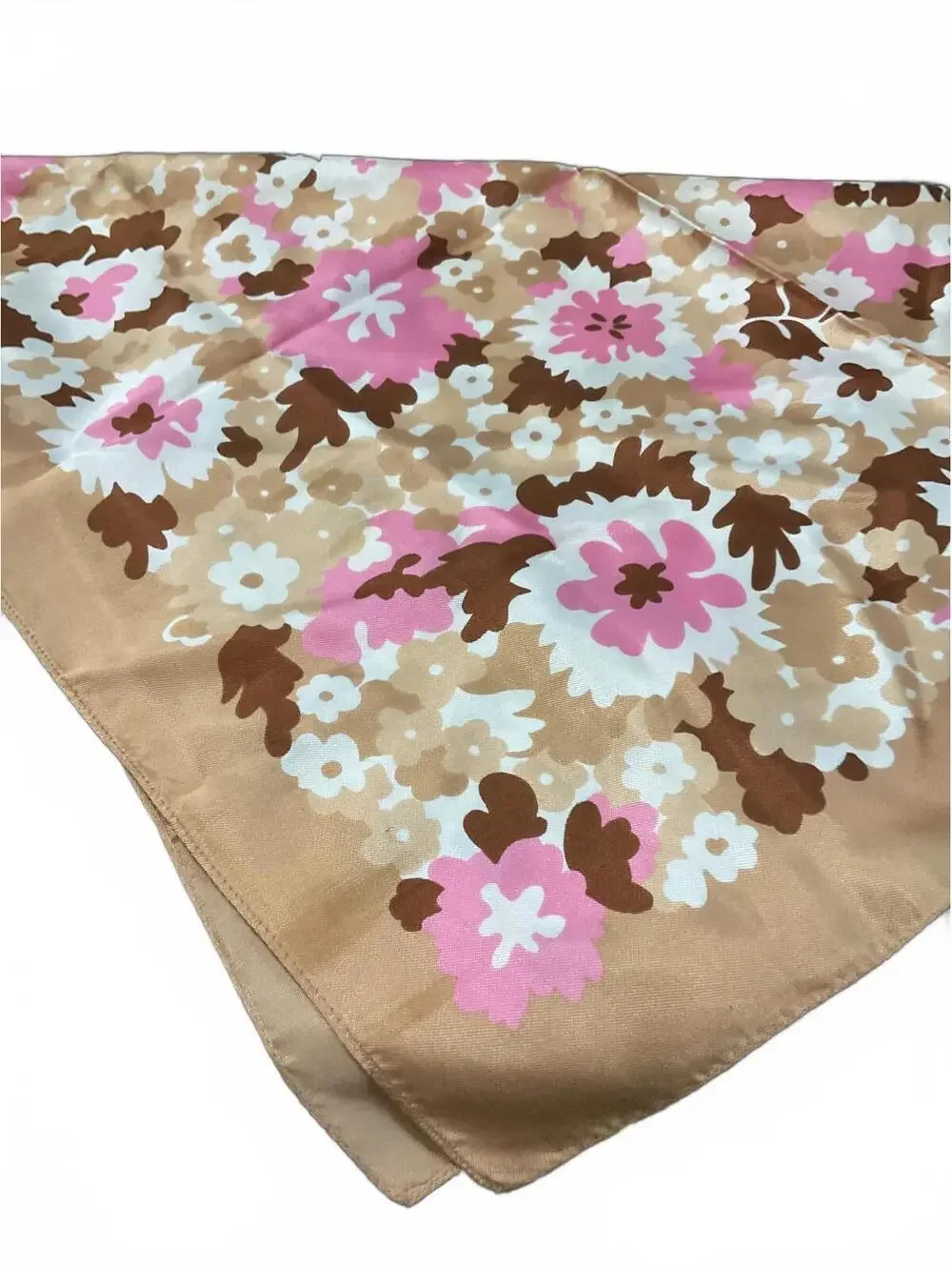 Valentino Orlandi Floral Pattern Women's Silk Scarf